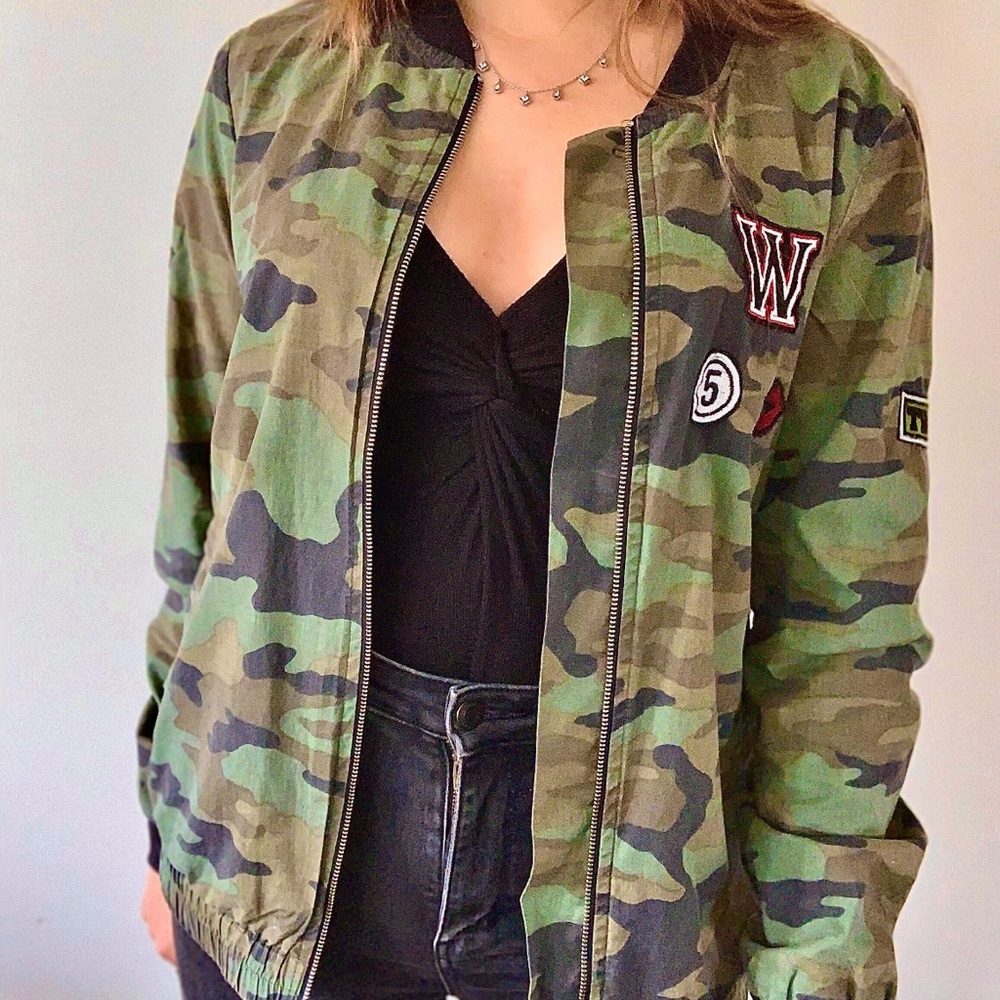 Army bomber jacket.